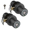 iulock Smart Door Knob with Keypad and Key,Keyless Entry Door