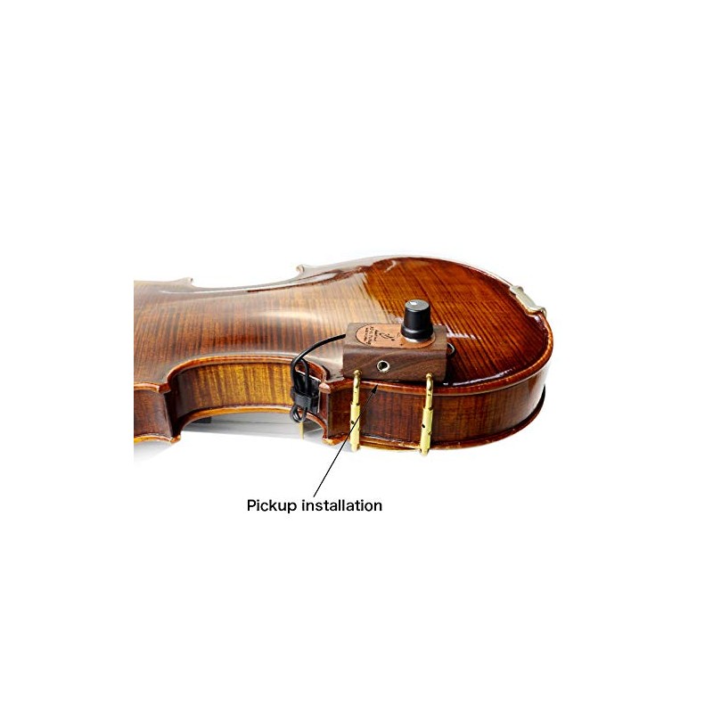 adeline Violin pickup, no damage to paint, carrying volume adjustment