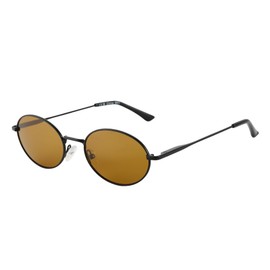 ZENOTTIC Polarised Sunglasses Women Men Retro Oval Metal Frame with UV Protection