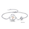 Palpitate Ballerina Bracelet for Women 925 Sterling Silver Heart Bracelet
