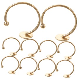 TEHAUX 10pcs Adjustable Blanks Bezel Holders for Jewelry Making Bases for Crafting Unique Accessories for Creative Projects