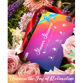 POPCHOSE Shower Steamers Aromatherapy, Stocking Stuffers for Women, Christmas Gifts for Teens and Women, Self Care & Home Spa Gifts for Mom, Men, Dad, and Teens, 8 Scented with Gift Packaging