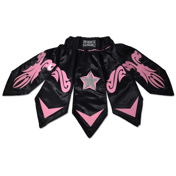 Gladiator Style MMA Boxing Muay Thai Shorts - Pink/Black (Medium)