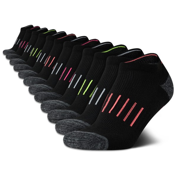 Avia Womens No Show Socks - 12 Pack Soft Stretch