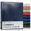 Gallery Leather Compact Photo Album for 4x6 Pictures, Holds 120