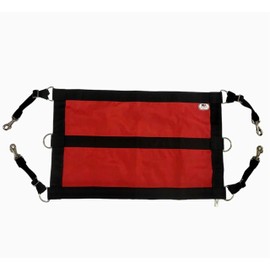 Majestic Ally 1200D 29"x19" Horse Stall Guard with Adjustable Straps and Hardware (Red Black)