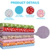 Aucuu 7PCS Fat Quarters Fabric Bundles, 50cm x 50cm Fabric