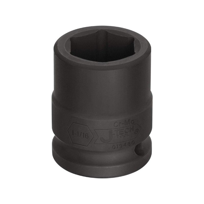 Jetech 3/4 Inch Drive 1-1/16 Inch Standard Impact Socket, Made