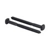 Rustic Square Lag Screws, Ruspert Weatherproof Coating, Black Exterior Lag