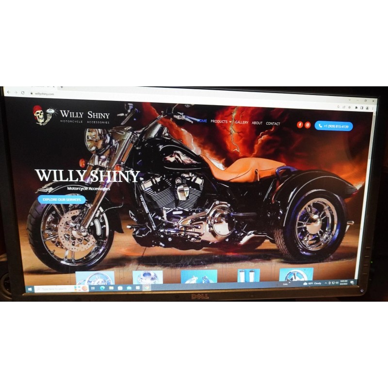 WILLY SHINY HARLEY 2024-2025 FORK LEG AXLE CAPS HEX DESIGN