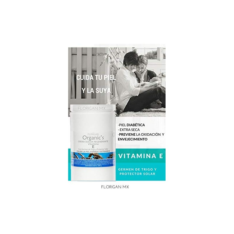 Crema Sólida Regenerante Vitamina E con GERMEN de TRIGO Organic's