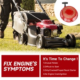 XIKOBY GX390 GX340 Pull Start Recoil Starter Assembly for GX610 GX620 11HP 13HP Predator 389cc 420cc 439cc 459cc Engine Pressure Washer Generator Mower Part Replace 28400-ZE3-W01ZA with Pull Cord Rope