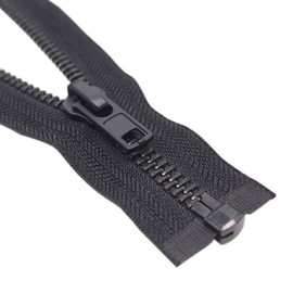 MebuZip #8 8 Inch Black Nickel Teeth Separating Jacket Zipper Right Handed Zipper Heavy Duty Metal Zippers for Men's Jackets Coats Sewing (8" RH)