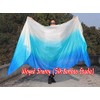 Winged Sirenny 3-Tone Flowy Luxury Bellydance Silk Scarf with Hand