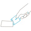 MARTOR SCRAPEX ARGENTAX Scraper, with Rounded Blades, Label Scraper, Narrow,