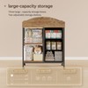 YeTom Changing Table Dresser, Baby Dresser with 3 Fabric Drawers