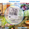 Jumbo Max Min Thermometer and Hygrometer with Clock, Indoor and