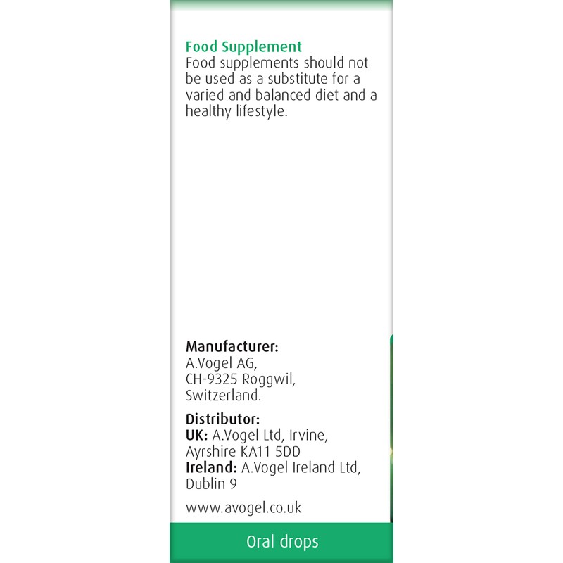A.Vogel Avena Sativa Oat Drops | Food Supplement | Organically