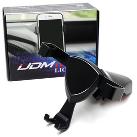 iJDMTOY Smartphone Gravity Holder w/Exact Fit Clip-On Dash Mount Compatible with Subaru 2018-up Crosstrek, 2019-up Forester, Ascent (Won't Occupy Air Vent Opening)