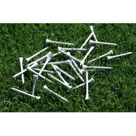 Sunset Birdie - 250 Pack Wood Golf Tees in Bulk (2 3/4 inch, White Color)