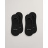 GANT Men's Invisible Socks 2-Pack, Black, Standard