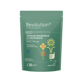Revolution Tea® German Golden Chamomile Tea Bags Herbal Tea Bags [The Original] - Help German Chamomile & Lemon Balm Herbal Tea - 50 Bags