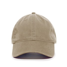 Newhattan Classic Low Profile Baseball Cap Lightweight Cotton Soft Adjustable Dad Hat Unstructured Running Golf Cap Khaki
