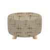 Cornasee Stretch Round Ottoman Cover,Footstool Slipcover Storage Stool Furniture Protector