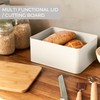 Beautiful Bread Box With Wooden Lid For Your Kitchen Countertop