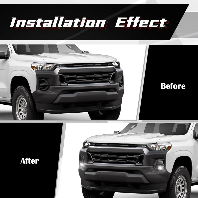 AFOGGEST LED Fog Light For Chevy Colorado 2023 2024 Front