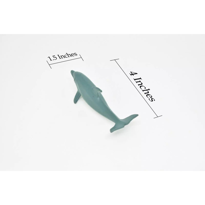 CWG Dolphin, Porpoise, Realistic Rubber Model, Toy, Figure 4" CWG144