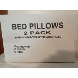 Unbranded  (2) Super Plush Down Alternative Filled Standard Size Bed Pillows