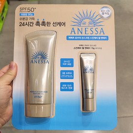 Anessa 아넷사 퍼펙트 UV선스크린 젤엔에이 90g + 15g x 1 Anessa Perfect UV Sunscreen Gel N 90g + 15g x 1