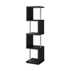 Coaster Home Furnishings Baxter 4-Shelf Bookcase Black Chrome