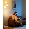 Lightdot 65IN Dimmable Pink Floor Lamp for Living Room, Mid
