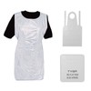 TYGA Store | 100 Disposable White Aprons - Apron for