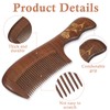 Giantree 2 Pcs Wooden Hair Comb, Sandalwood Scent Natural Hair