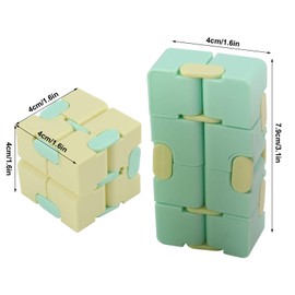 Infinite Cube Cube Toy Niños Descompresión Cube Finger Toys Oficina para Adultos Juguetes de Descompresión Esmerilados Infinity Children Plástico Mate Suministros de