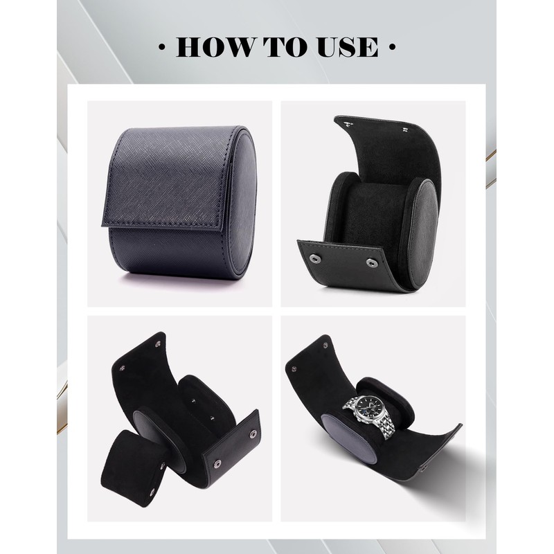 TINGSING PU Watch Case, For 1 Watch, For Men, Storage