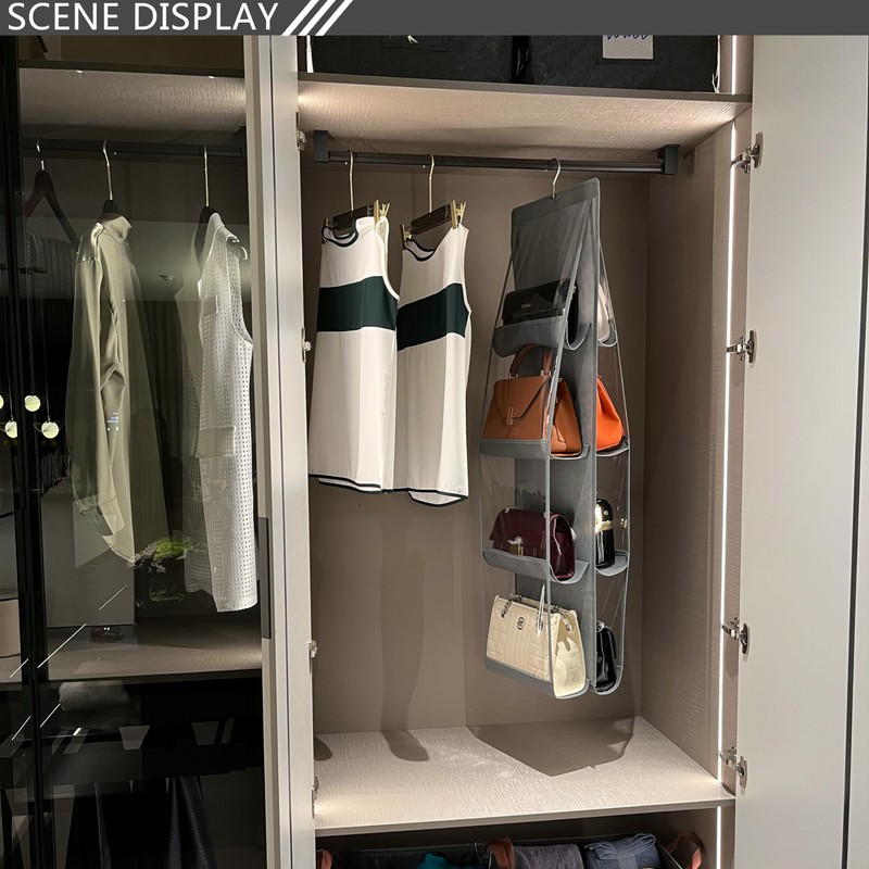 Zebricolo Storage Handbag Organiser Storage System for Bags Clear Hanging