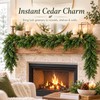 Artificial Cedar Garland for Christmas Decor – 1.8M Hanging Greenery