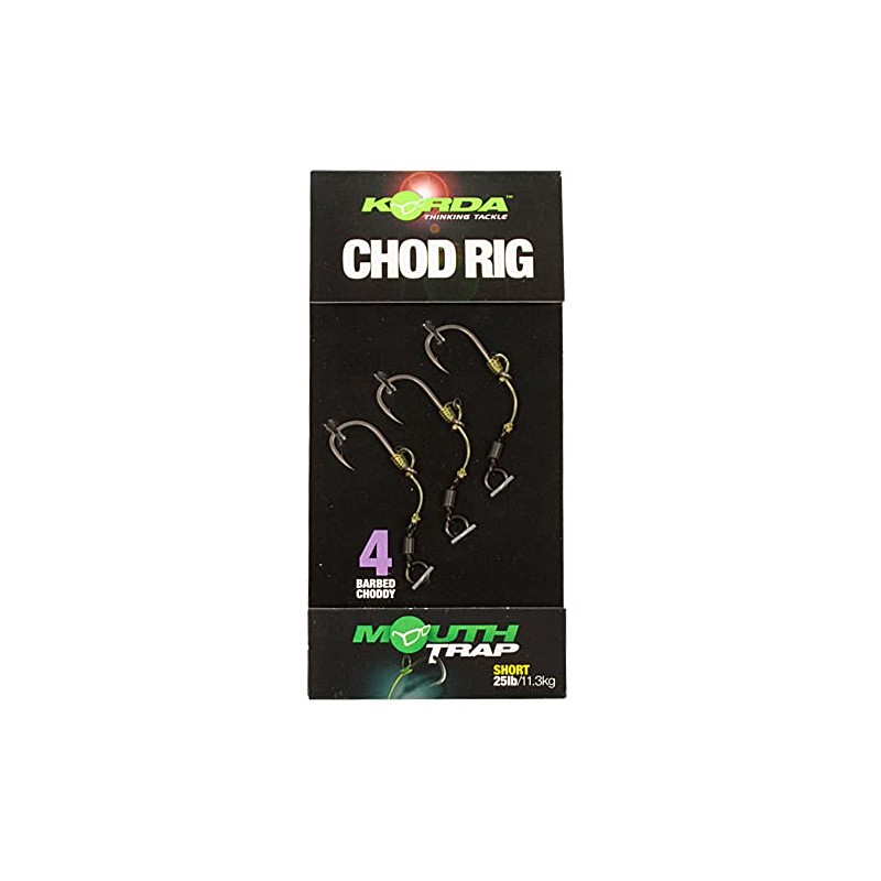 Korda Ready Tied Chod Rigs (Short Barbed Size 6)