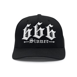666 Sinner Black Cap S/M