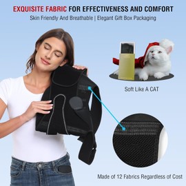 Back Support Posture Corrector for Women Men, Shoulder Supports & Immobilizers Scoliosis And Hunchback Adjustable Belt Back Brace for Lower Back Pain Posture Trainer - Black (Large)