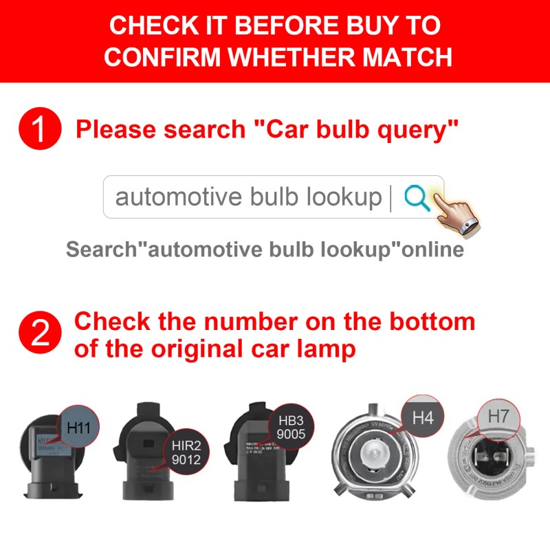 CHUSYYRAY 9005 9006 LED Headlights High Low Beam Bulbs 100W