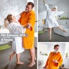 PANA® Velour Unisex Cotton Bathrobe with Hood Sauna Gown Women's