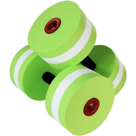 2PCS Aquatic Exercise Assemble Water Dumbbells Foam Dumbbells Water Aerobics Dumbbell Sports Aquatic Exercise Barbells Hand Bars Swimming Training Fitness Equipment (Green)