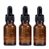 3 Pcs 15ml 0.5oz Empty Refillable Amber Glass Graduated Dropper