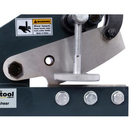 Tzou 5-Inch Sheet Metal Plate Shear, Sheet Metal Cutter Tool, High Precision Manual Hand Plate Shear, Solid Construction Mounting Type Metal Shear Gray As Shown One Size