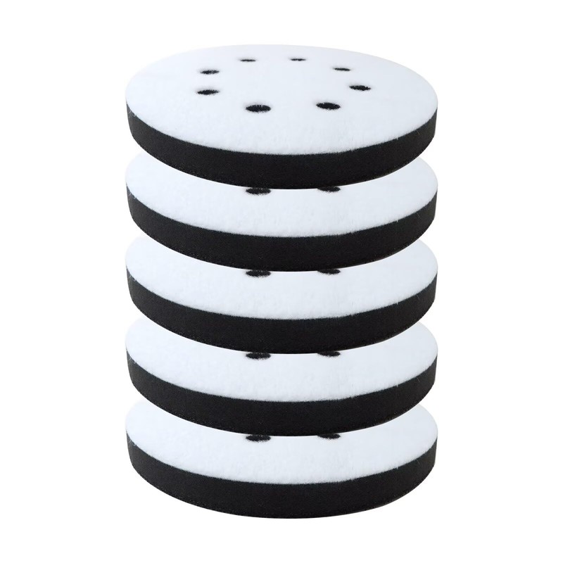 5pcs 5 Inch 8 Holes Foam Interface Pad Surfprep Sponge